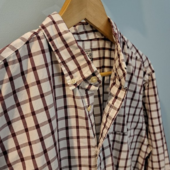 J. Crew men's large long sleeve button down plaid shirt - Picture 5 of 12